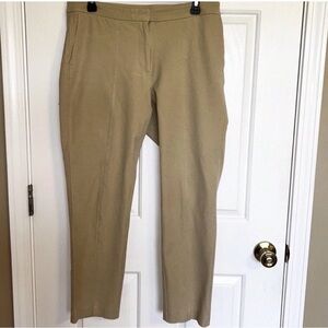 J. Jill Women's Size 10 Tan Premium Bi-Stretch Slim Leg Angle Pants Career
